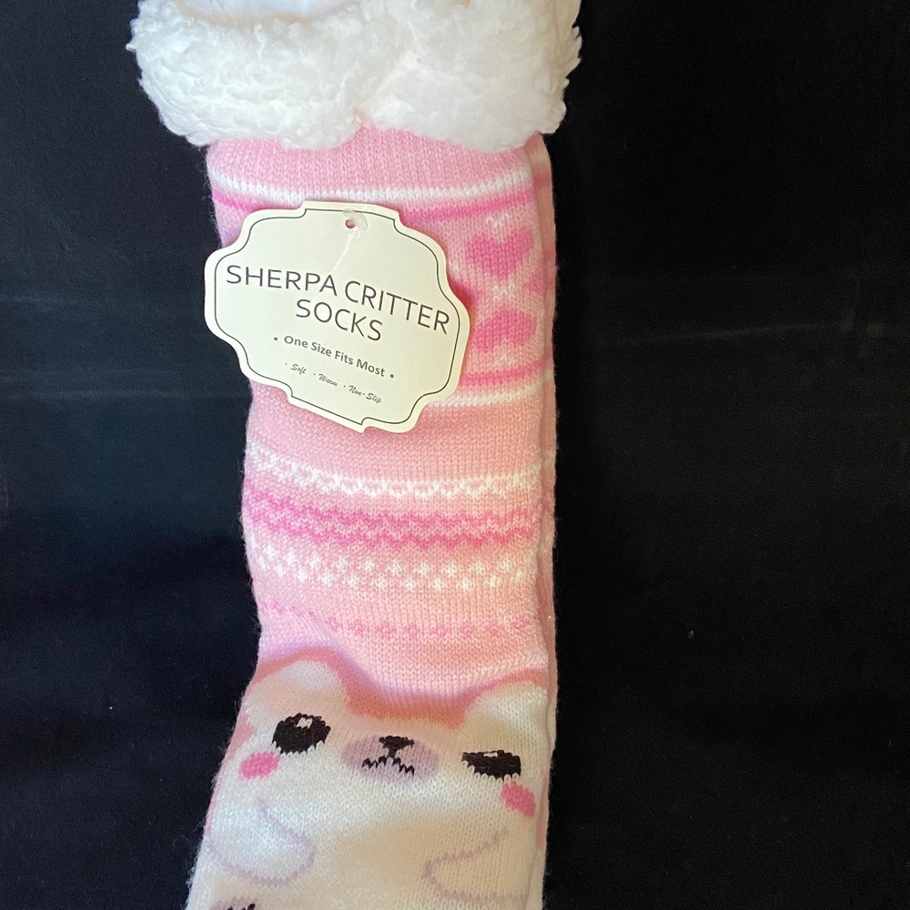 Michael & Michelle Ent. Sherpa Critter Socks New